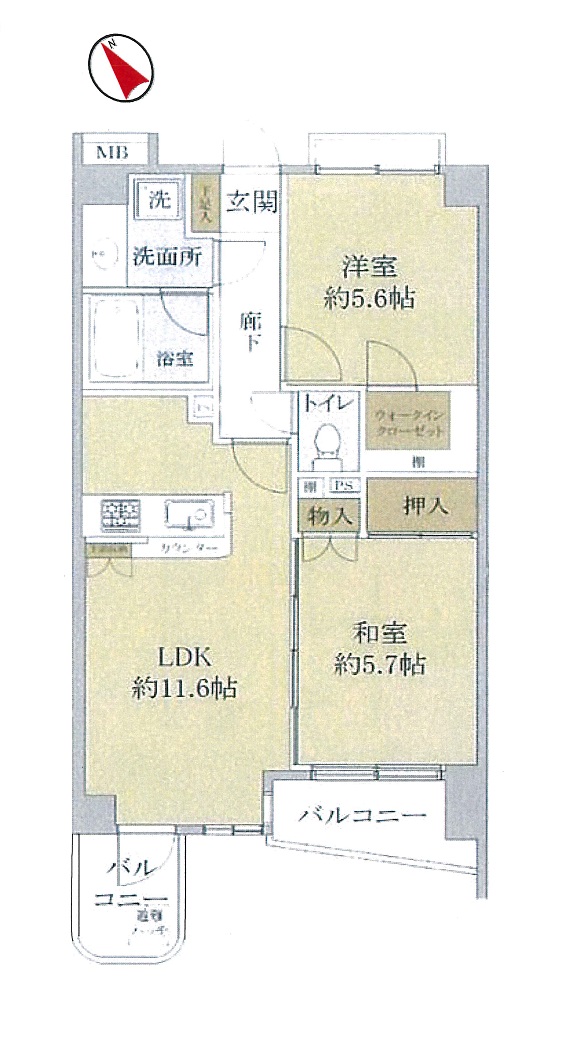 間取図　2LDK